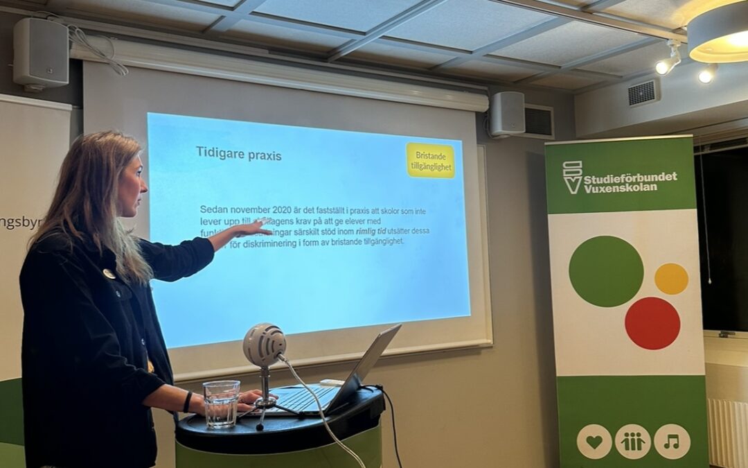 Utbildning om bristande tillgänglighet